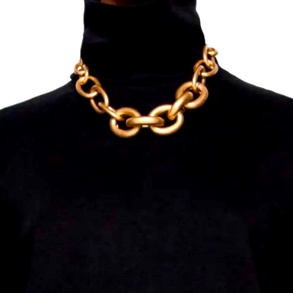 Zara Chunky Gold Necklace - Picture 1 of 4
